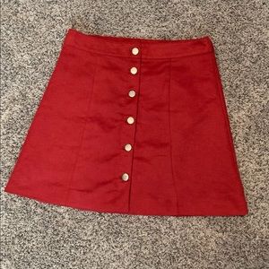 H&M button up skirt